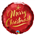 BALLOON FOIL 18 Xmas Gold Script UNINFLATED