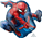 Balloon Foil 17 X 29 Spiderman Animated Uninflated