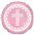 Balloon Foil 18 Cross Pink Uninflated