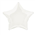 Balloon Foil 18 Star White Uninflated