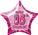 Balloon Foil 20 Glitz Pink 16th Birthday Star Uninflated