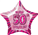 Balloon Foil 20 Glitz Pink 50th Birthday Star Uninflated