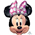Balloon Foil 28 Minnie Mouse Head Uninflated