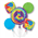 Balloon Foil Bouquet Feeling Groovy 5Pk Uninflated