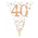 Bunting 40th Birthday Spark Fizz RG 39m