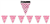 Dots Flag Banner Hot Pink 365m