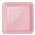 Five Star Square Snack Plate 7 Classic Pink 20 Pack