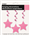 Hanging Star Swirls Hot Pink 3 Pack