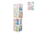 BABY SHOWER WHITE BALLOON BOX WITH STICKERS 4/PK