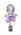Balloon Arrangement 70Th Birthday Girl Tall Topiary With Printed Balloon #145