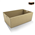 CATER BOX ONLY RECTANGLE SMALL BROWN 50/CTN