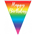 Flag Bunting Foil Birthday Rainbow 3.9M 631762
